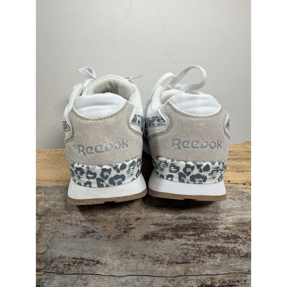 Reebok Court Advance Retro low Top Shoes Sneakers Leopard Womens Sz 6 Sporty